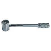 MIDWEST FASTENER Connector Bolt, 3" L, Steel, Zinc Plated, 2 PK 39527